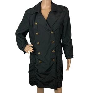 INC Midi Trench Coat Rain Jacket Size XL Double Breasted Button Up Pea Coat
